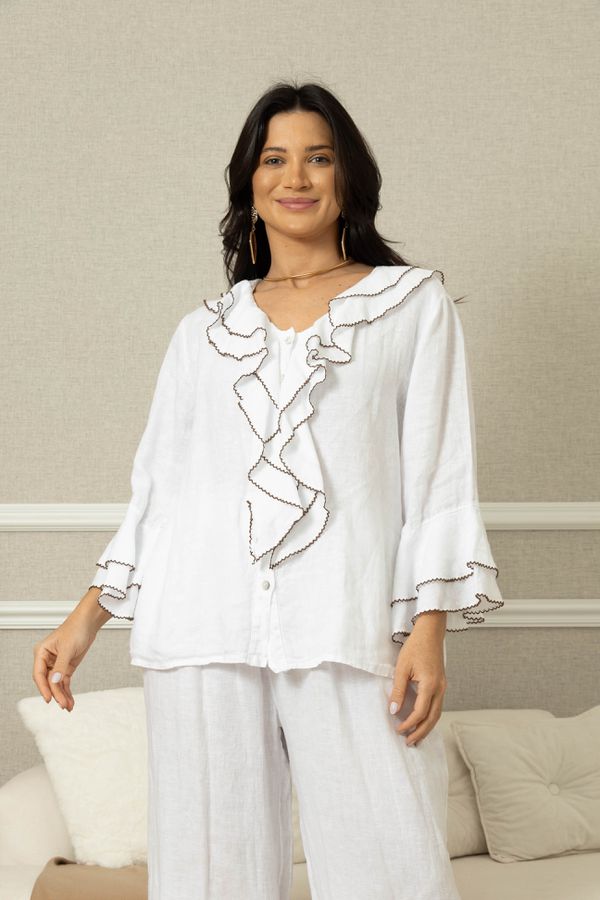 CAMISA ALIANCE BRANCO - Loja Linho Italiano