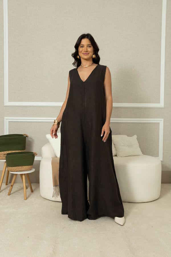 MACACÃO NATURALLE CJ CHOCOLATE - Loja Linho Italiano