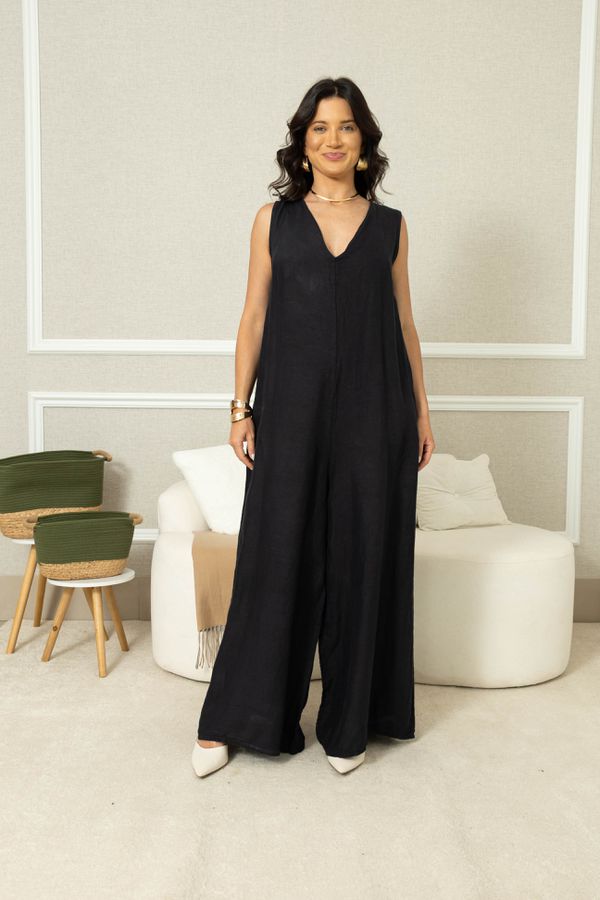 MACACÃO NATURALLE CJ MARINHO - Loja Linho Italiano