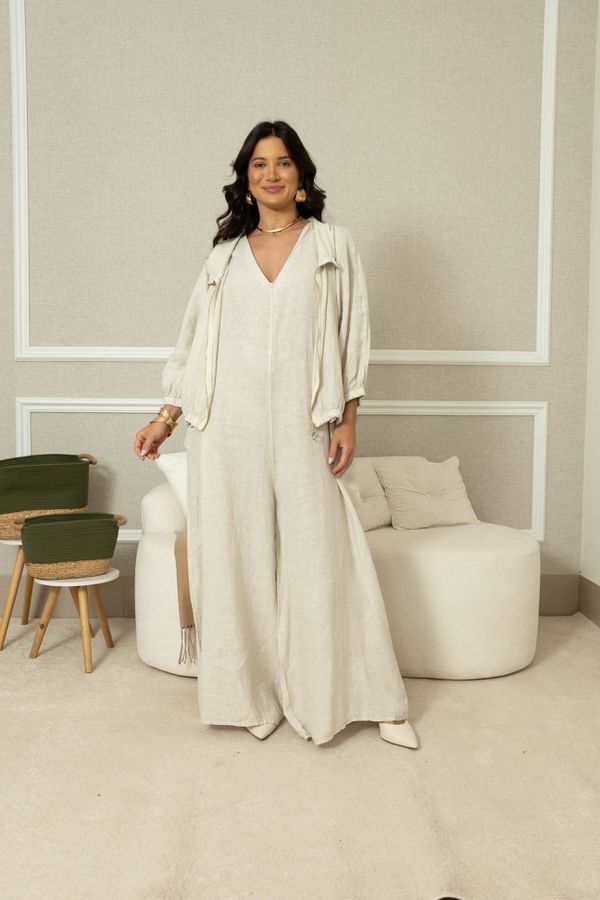 PARKA NATURALLE CJ BEGE - Loja Linho Italiano