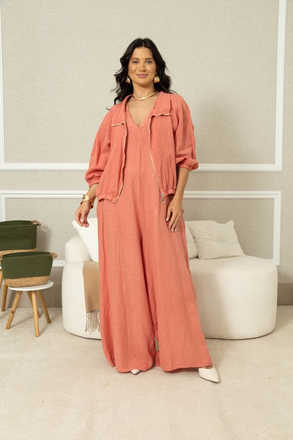 PARKA NATURALLE CJ GOIABA - Loja Linho Italiano