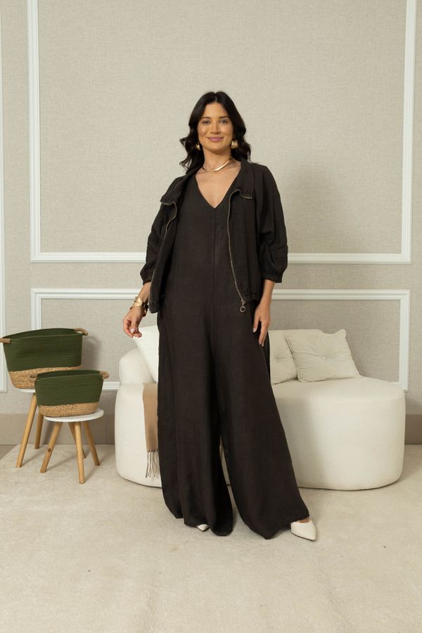 PARKA NATURALLE CJ CHOCOLATE - Loja Linho Italiano