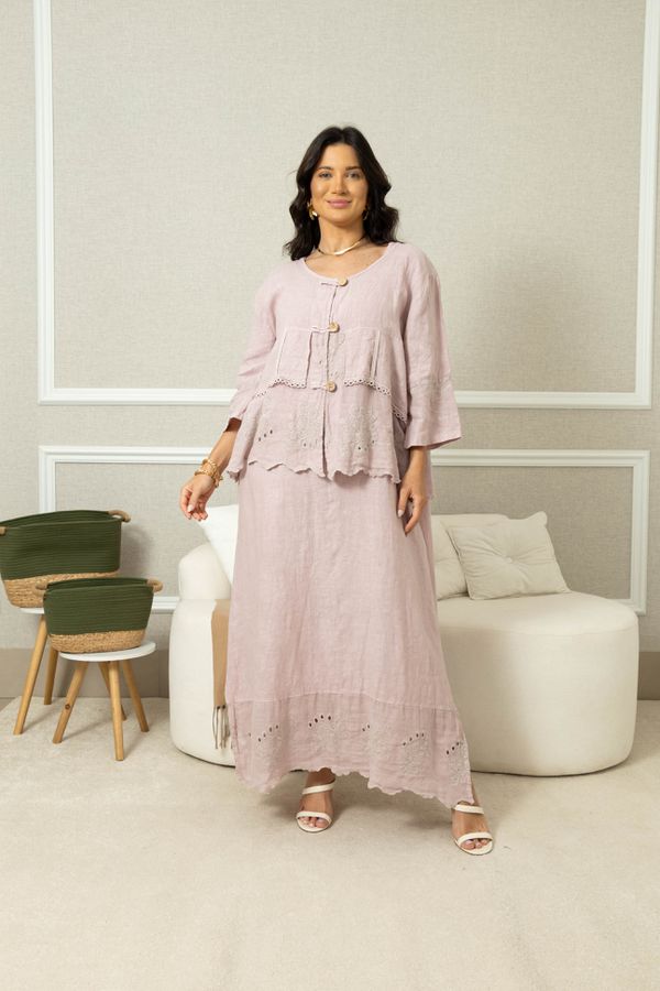 BATA PUREZA ROSE - Loja Linho Italiano