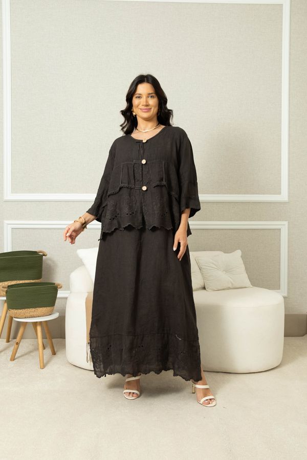 BATA PUREZA CHOCOLATE - Loja Linho Italiano