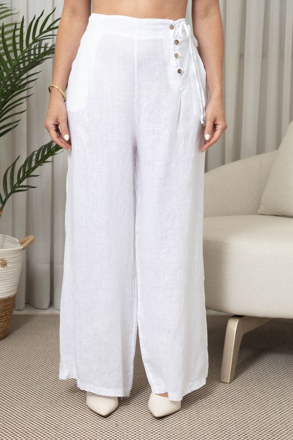 CALÇA ANGELICAL BRANCO - Loja Linho Italiano