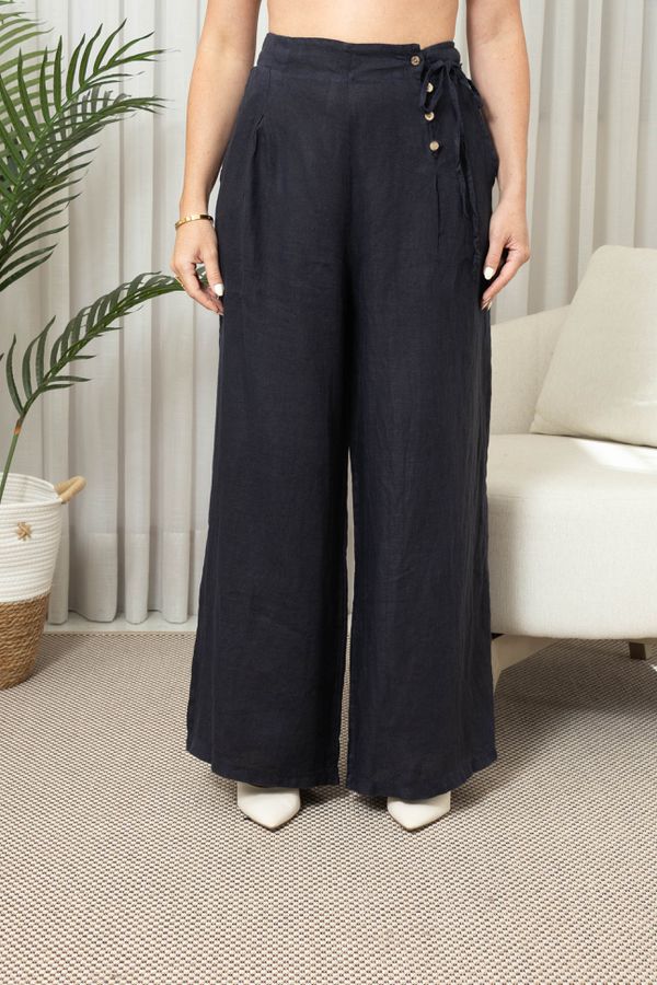 CALÇA ANGELICAL MARINHO - Loja Linho Italiano