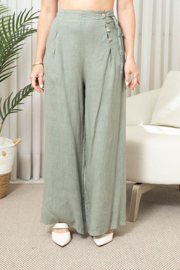 CALÇA ANGELICAL MENTA - Loja Linho Italiano