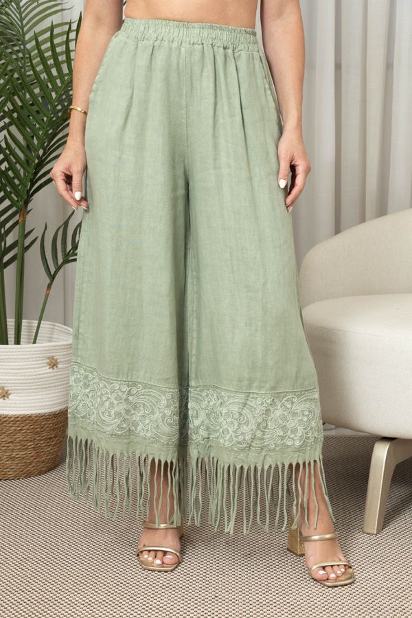 CALÇA LORETA CJ MENTA - Loja Linho Italiano