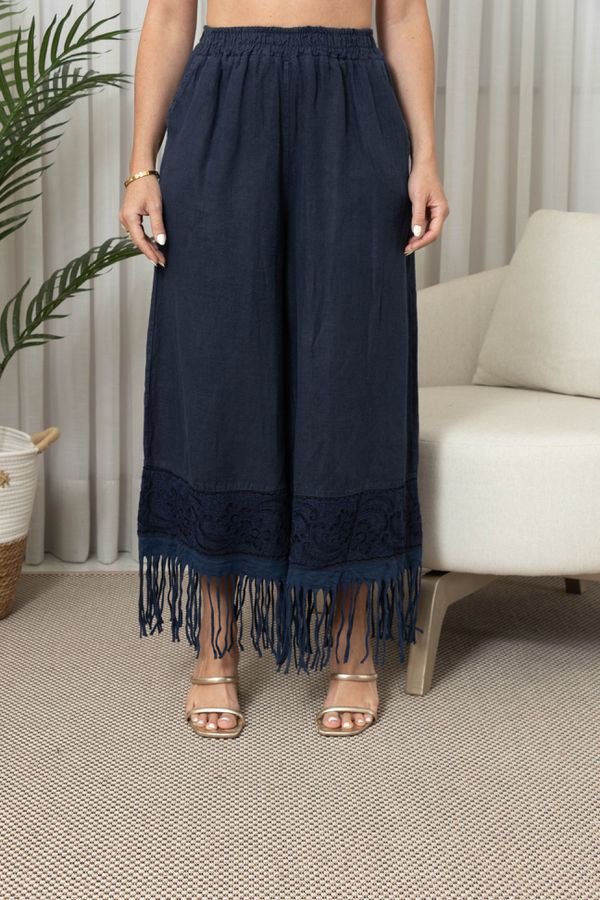 CALÇA LORETA CJ MARINHO - Loja Linho Italiano