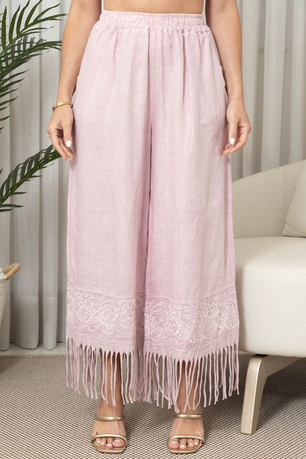 CALÇA LORETA CJ ROSE - Loja Linho Italiano