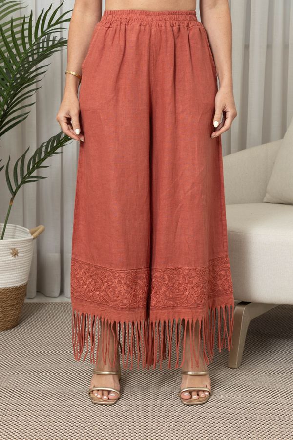 CALÇA LORETA CJ GOIABA - Loja Linho Italiano