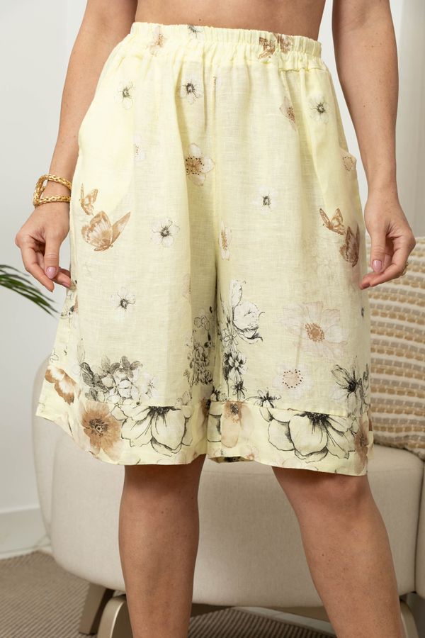 BERMUDA MAUA CJ MANTEIGA - Loja Linho Italiano