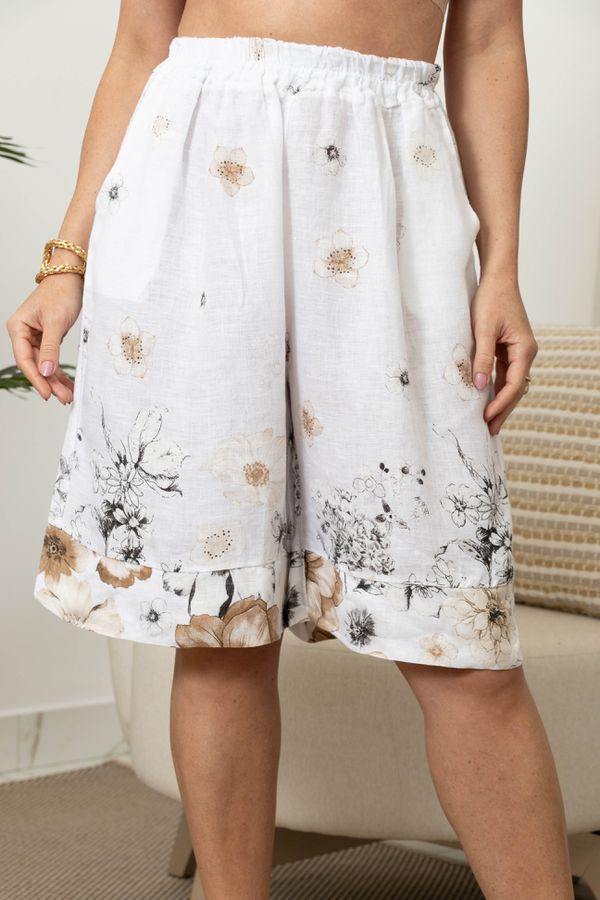 BERMUDA MAUA CJ BRANCO - Loja Linho Italiano