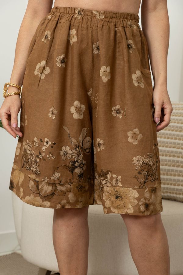 BERMUDA MAUA CJ MOCCA - Loja Linho Italiano