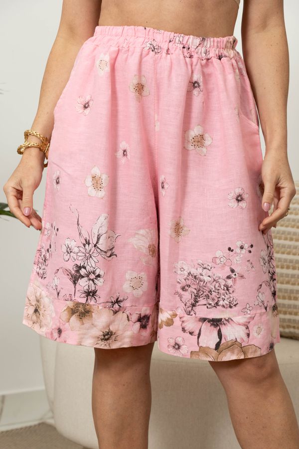 BERMUDA MAUA CJ ROSA CHICLETE - Loja Linho Italiano