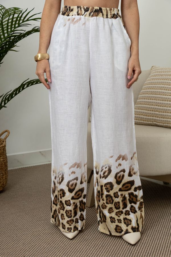 CALÇA AMSTERDAM CJ BRANCO - Loja Linho Italiano