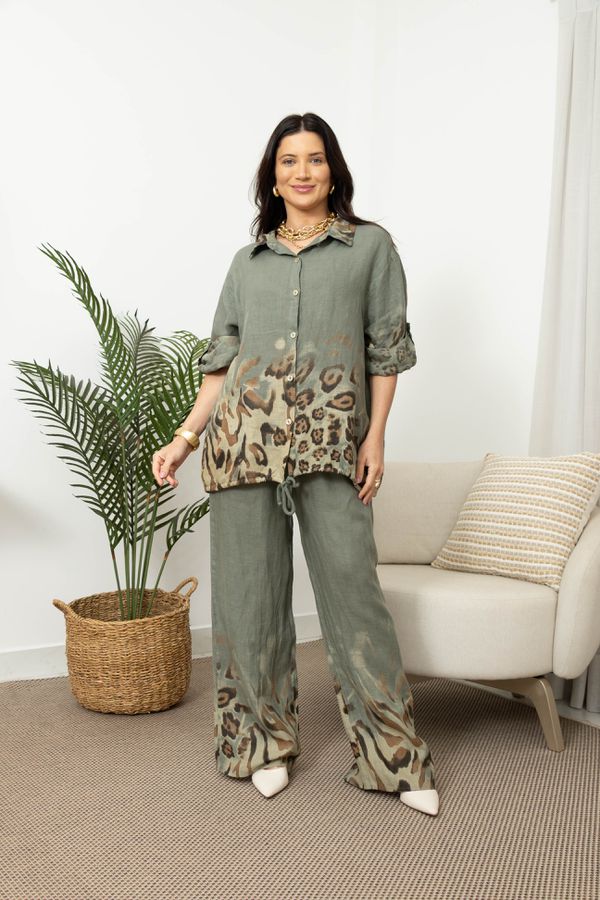 CAMISA AMSTERDAM CJ MILITAR - Loja Linho Italiano