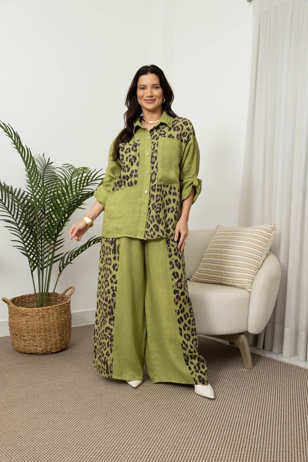 CAMISA LECE CJ PISTACHE - Loja Linho Italiano