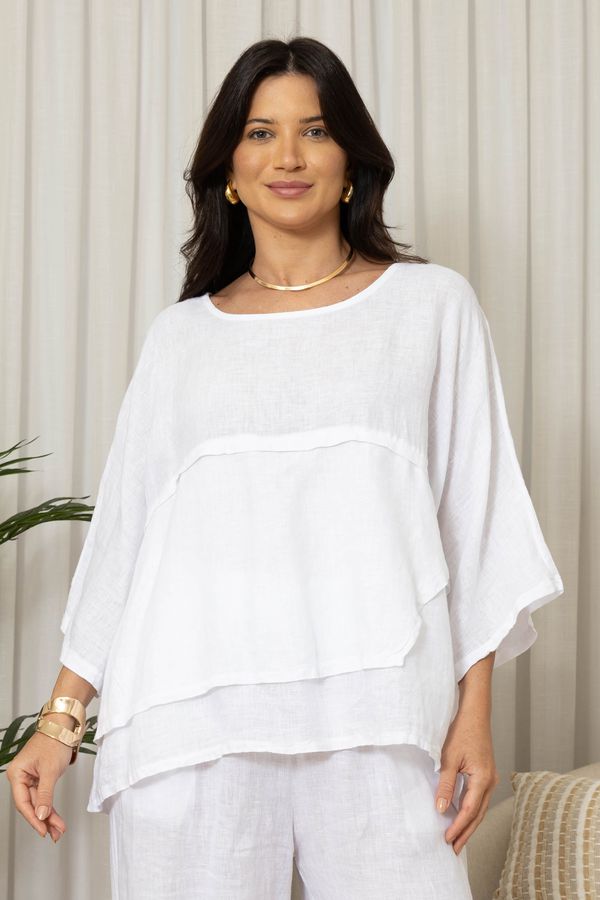 BATA LOUISE BRANCO - Loja Linho Italiano