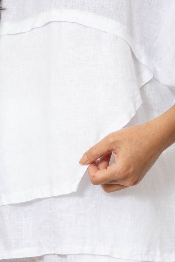 BATA LOUISE BRANCO - Loja Linho Italiano