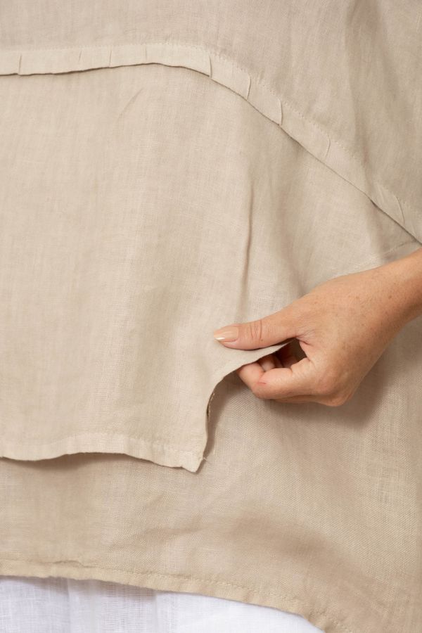 BATA LOUISE BEGE - Loja Linho Italiano