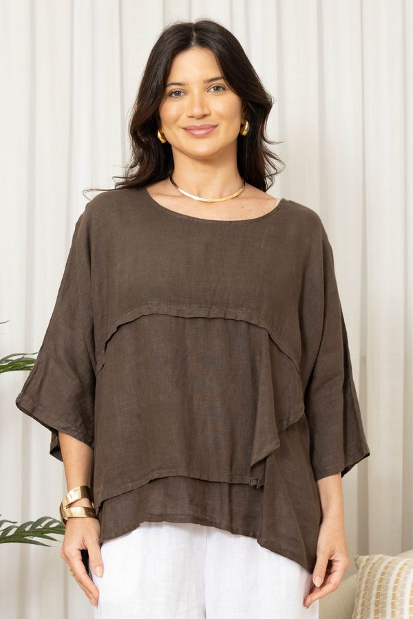 BATA LOUISE CHOCOLATE - Loja Linho Italiano