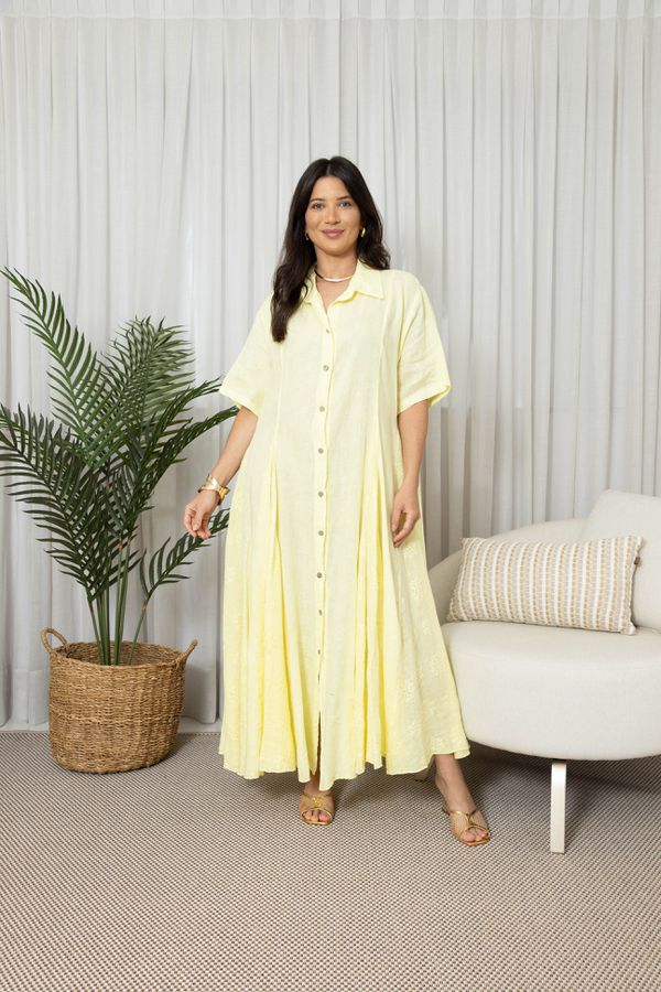 CHEMISE ANA MANTEIGA - Loja Linho Italiano