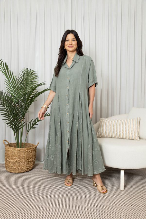 CHEMISE ANA MENTA - Loja Linho Italiano