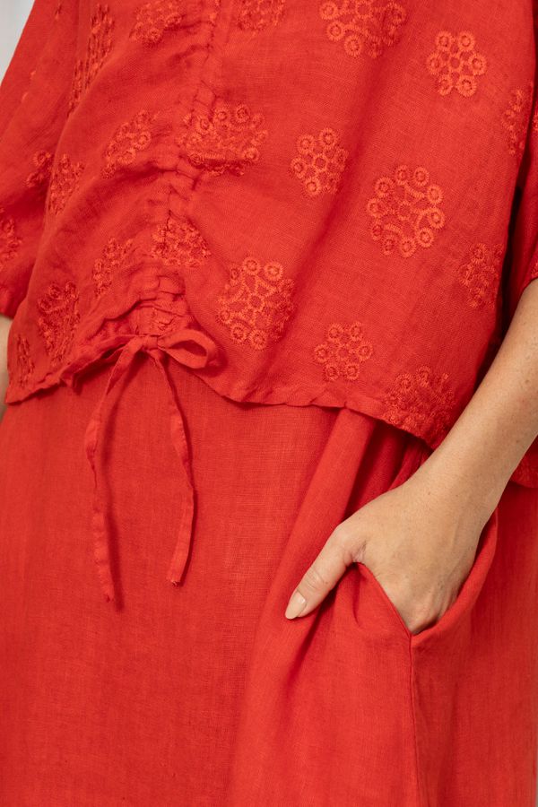 BATA AUREA VERMELHO - Loja Linho Italiano