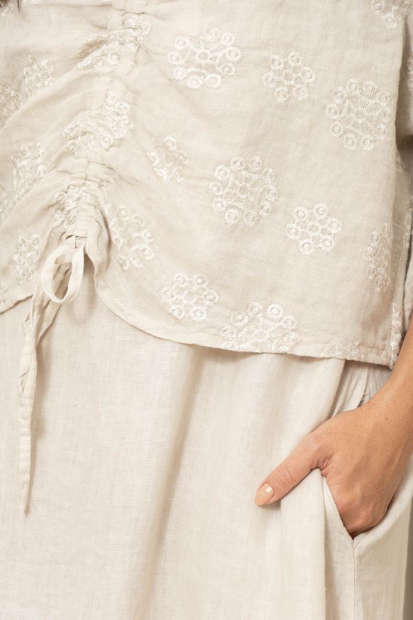 BATA AUREA BEGE - Loja Linho Italiano