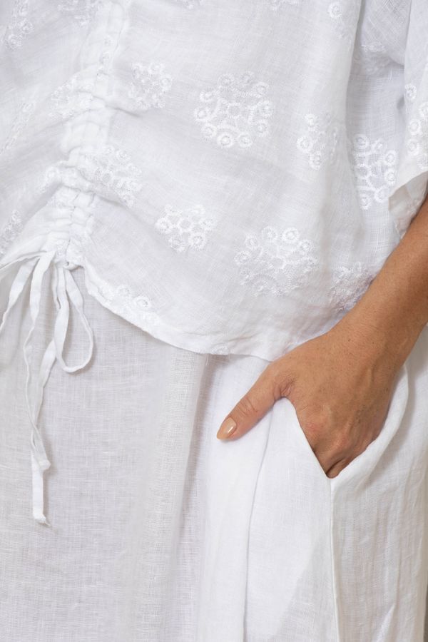 BATA AUREA BRANCO - Loja Linho Italiano