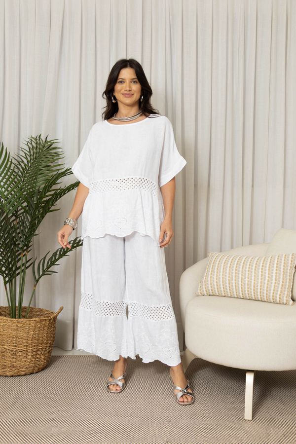 BATA MARA CJ BRANCO - Loja Linho Italiano