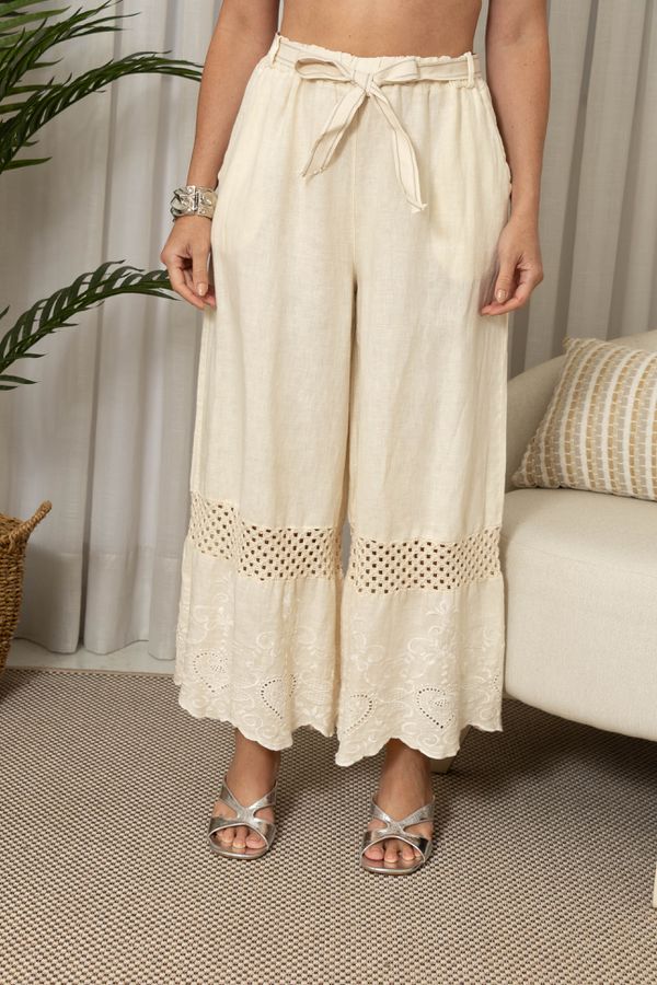 CALÇA MARA CJ OFF - Loja Linho Italiano