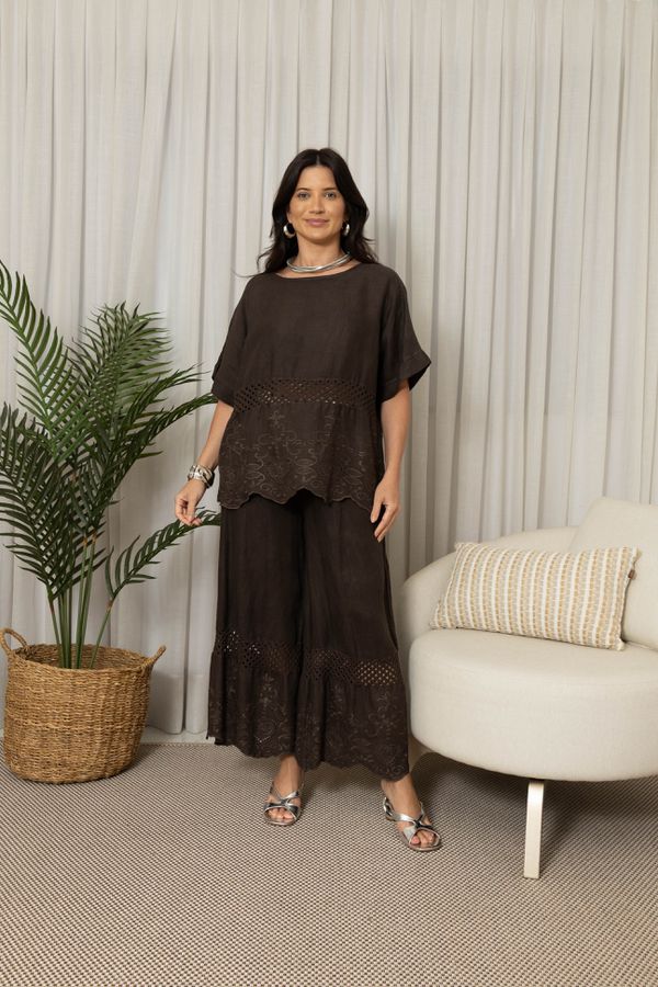 BATA MARA CJ CHOCOLATE - Loja Linho Italiano