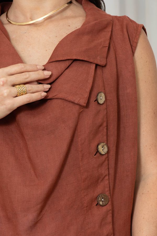 MAX REGATA IVY TERRA COTA - Loja Linho Italiano