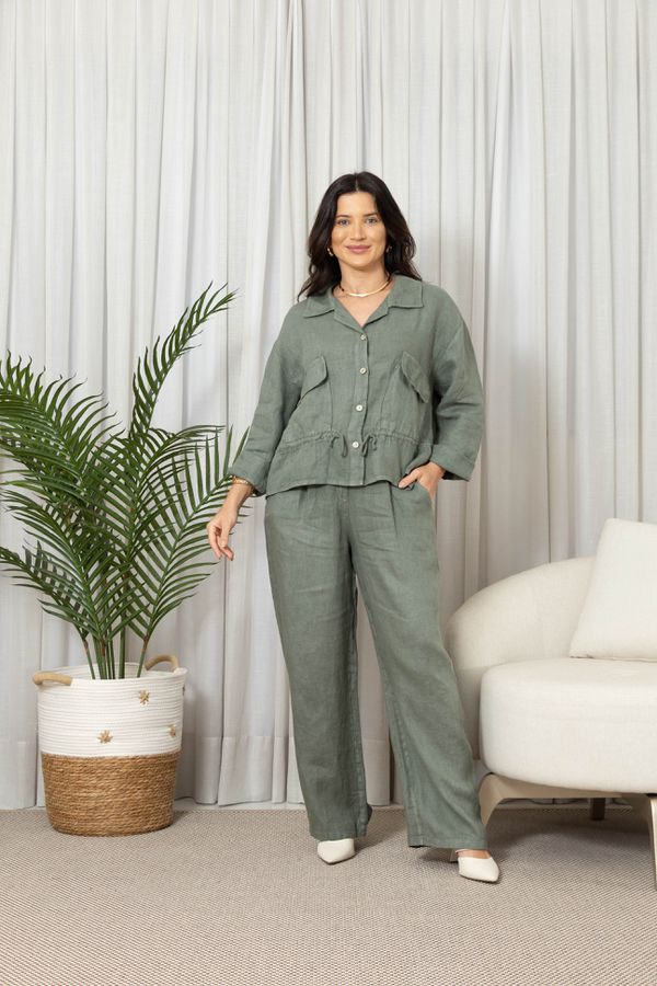 PARKA BELA SIENA CJ MILITAR - Loja Linho Italiano