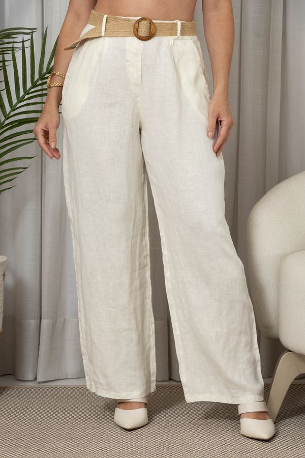 CALÇA BELA SIENA CJ OFF - Loja Linho Italiano