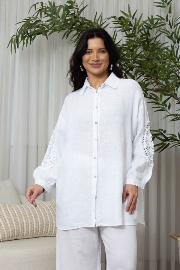 CAMISA CATANA BRANCO - Loja Linho Italiano