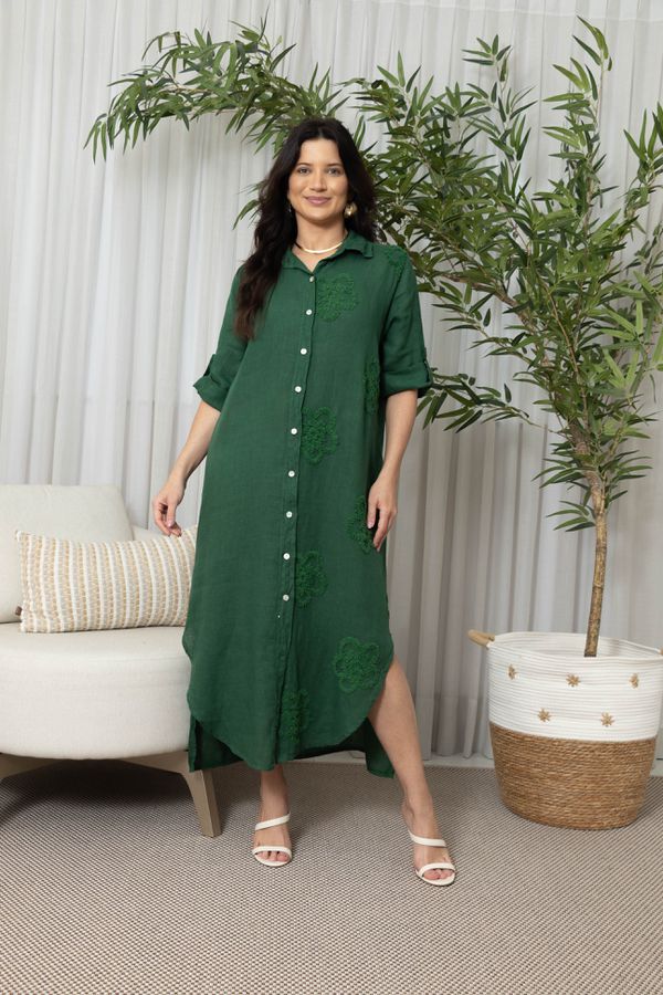 CHEMISE APRILIA VERDE GUCCI - Loja Linho Italiano