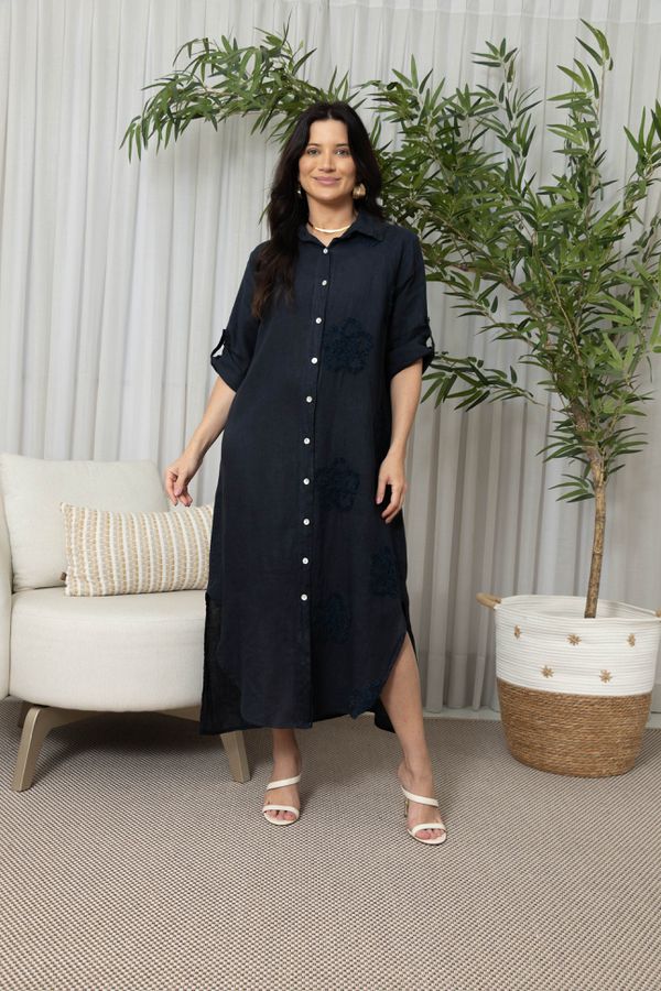 CHEMISE APRILIA MARINHO - Loja Linho Italiano