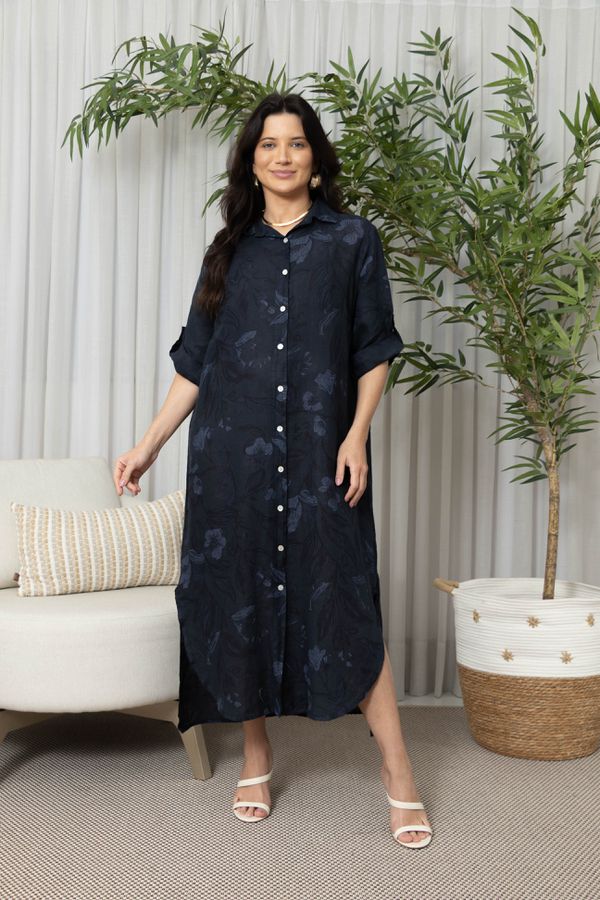 CHEMISE PALERMO MARINHO - Loja Linho Italiano