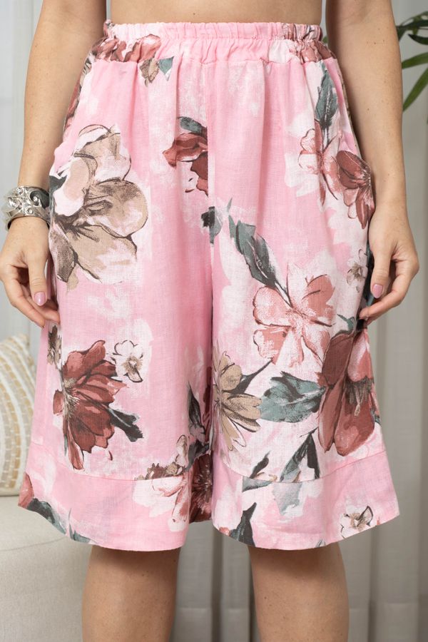 BERMUDA KAREN CJ ROSA CHICLETE - Loja Linho Italiano