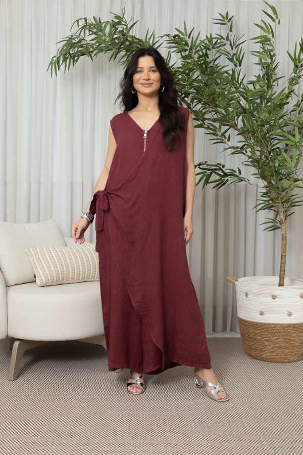 MACACÃO LUINI BORDO - Loja Linho Italiano