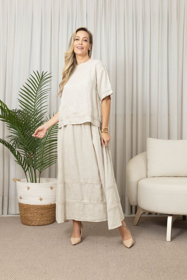 BATA AMORE CJ BEGE - Loja Linho Italiano