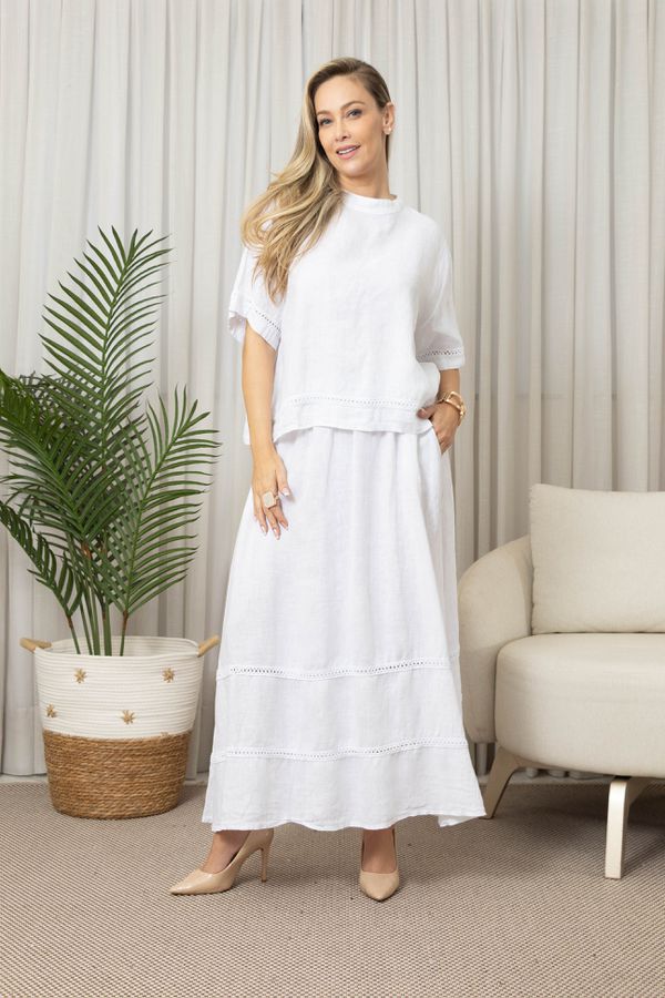 BATA AMORE CJ BRANCO - Loja Linho Italiano