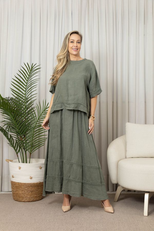 BATA AMORE CJ MILITAR - Loja Linho Italiano