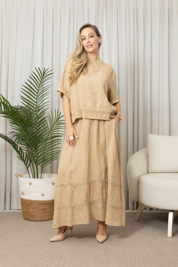 BATA AMORE CJ CARAMELO - Loja Linho Italiano