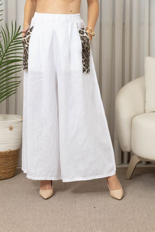 CALÇA BARBARA CJ BRANCO - Loja Linho Italiano