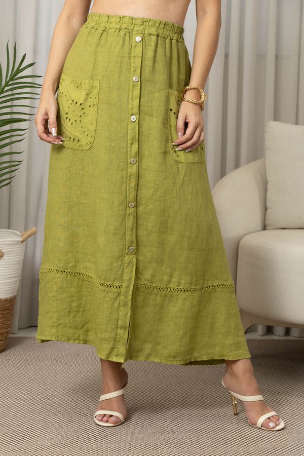 SAIA CARLA CJ PISTACHE - Loja Linho Italiano