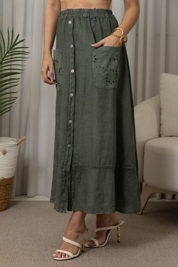 SAIA CARLA CJ MILITAR - Loja Linho Italiano